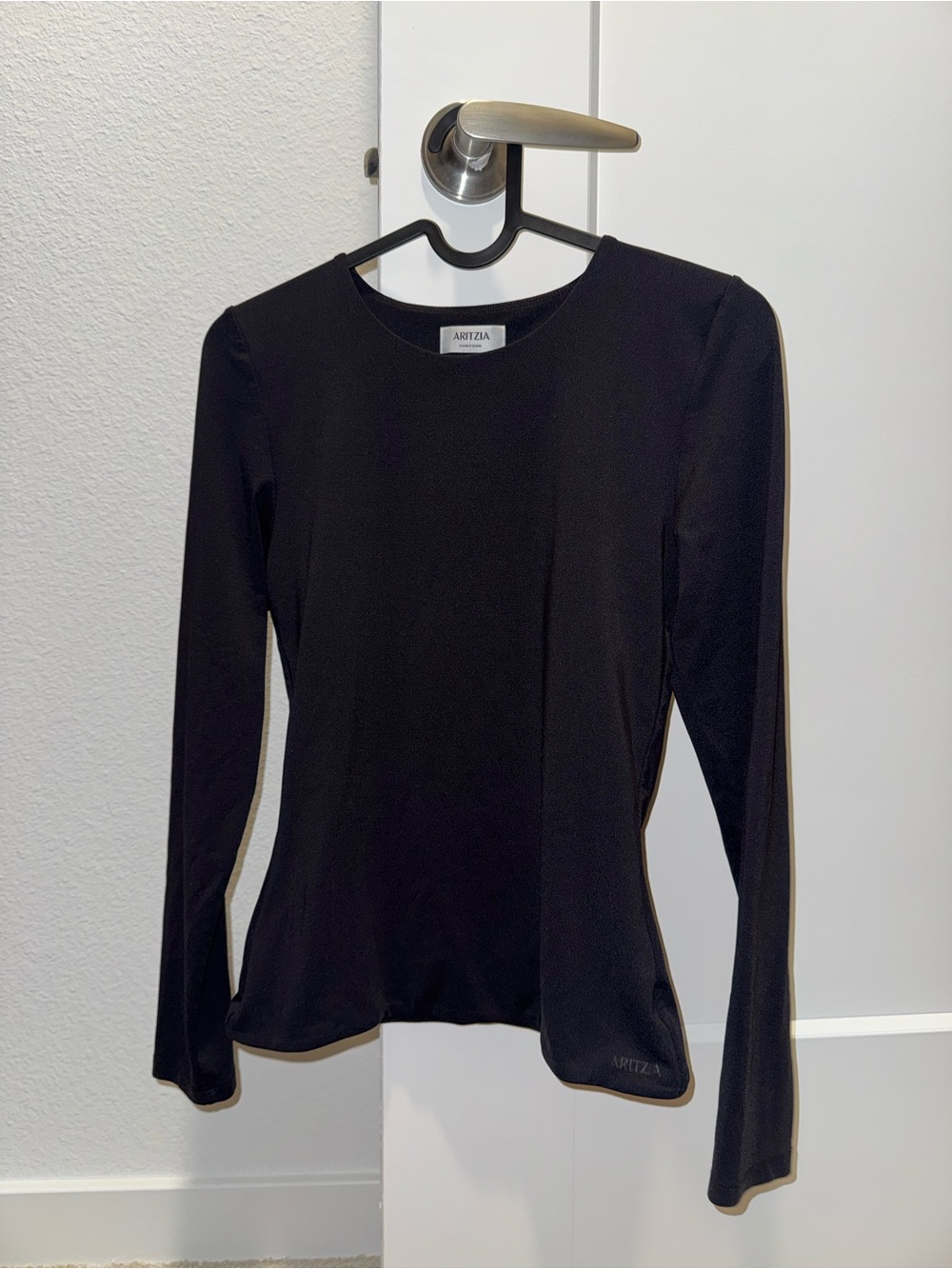 Aritzia Original Contour Splendid Crew Longsleeve black